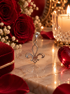 مدال نقره زنانه ۹۲۵ طرح گل دلارام